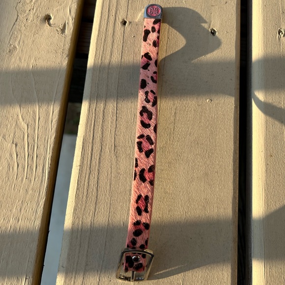 Rustic Cuff Faux Leopard Print Leather Cuff - Picture 2 of 6